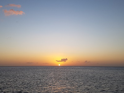 Clearest sunset so far, I believe. Well done, Dominica!