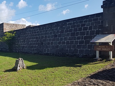 Fort Shirley once spread out over the entire peninsula. Now the main buildings have been restored.