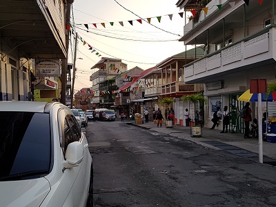 A typical street in Roseau. Not my thing, but some folks may appreciate the typical buildings of the region.