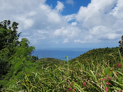 The long and flat, ribbonshaped island of Anguilla as seen from Saint-Martin.