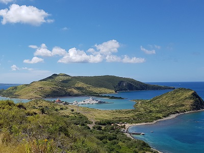 White House Bay with Christoph Harbour in the background.